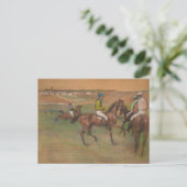 Carte Postale Edgar Degas - Chevaux de course (Debout devant)