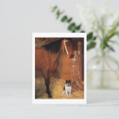 Carte postale Edgar Degas, Chien de Cheval aux écu (Debout devant)