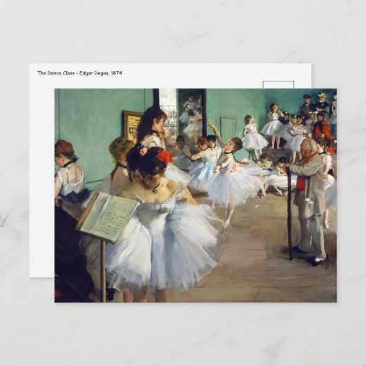 Carte Postale Edgar Degas - Classe Danse (Devant / Derrière)