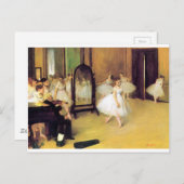 Carte Postale Edgar Degas - Classe de danse (Devant / Derrière)