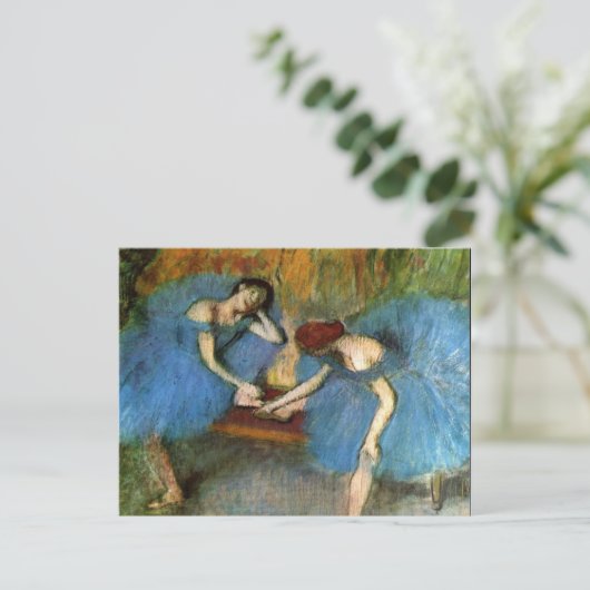 Carte Postale Edgar Degas Danser Ballerinas Art (Debout devant)