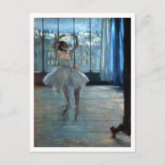 Carte Postale Edgar Degas | Danseur devant une fenêtre (Devant)