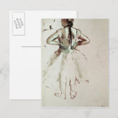 Carte Postale Edgar Degas | Danseur vu de l'arrière (Devant / Derrière)
