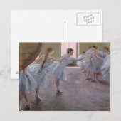 Carte Postale Edgar Degas | Danseurs à la répétition, 1875-1877 (Devant / Derrière)