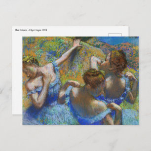 Carte Postale Edgar Degas - Danseurs Bleus
