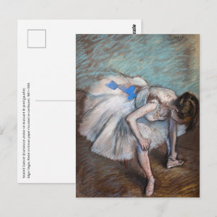 Carte Postale Edgar Degas - Danseuse assise