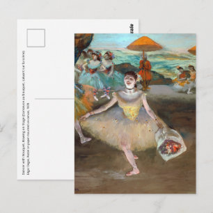 Carte Postale Edgar Degas - Danseuse avec Bouquet, Bwing on Stag