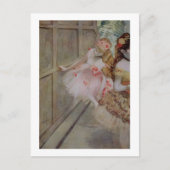 Carte Postale Edgar Degas | Danseuse contre une scène plate, c.1 (Devant)