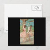 Carte Postale Edgar Degas Danseuse Rose (Devant / Derrière)
