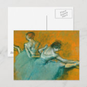 Carte Postale Edgar Degas Danseuses à la barre Impression : Art (Devant / Derrière)