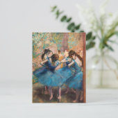 Carte Postale Edgar Degas - Danseuses en bleu (Debout devant)