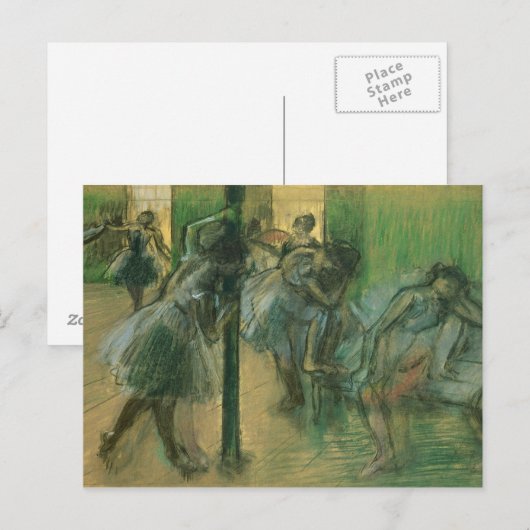 Carte Postale Edgar Degas | Danseuses en répétition (Devant / Derrière)