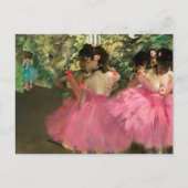 Carte Postale Edgar Degas - Danseuses en rose (Devant)