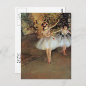 Carte Postale Edgar Degas - Deux Danseurs (Devant / Derrière)