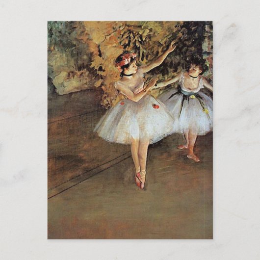 Carte Postale Edgar Degas - Deux Danseurs (Devant)