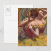 Carte Postale Edgar Degas | Deux danseurs (Devant / Derrière)