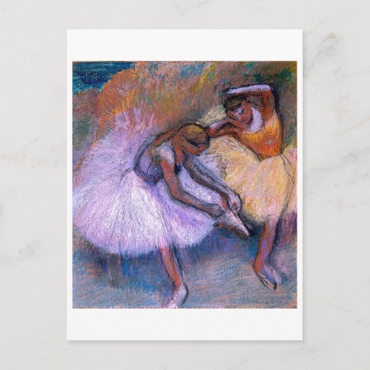 Carte Postale Edgar Degas - Deux Danseurs 1898 Ballet Pastel dan (Devant)