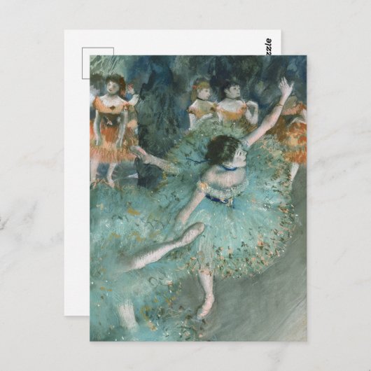 Carte Postale Edgar Degas Edgar Dancer (Danseuse en vert) (Devant / Derrière)