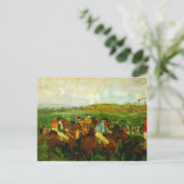 Carte Postale Edgar Degas Équitation (Debout devant)