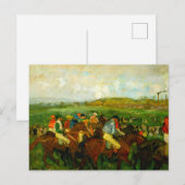 Carte Postale Edgar Degas Équitation (Devant / Derrière)