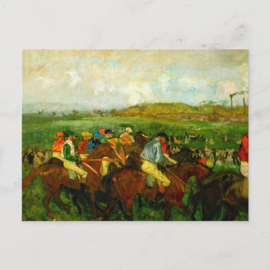Carte Postale Edgar Degas Équitation (Devant)