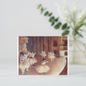 Carte Postale Edgar Degas - Étape de ballet de la répétition de (Debout devant)