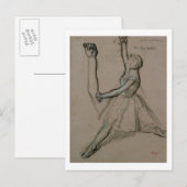Carte Postale Edgar Degas | Étude d'un danseur (Devant / Derrière)