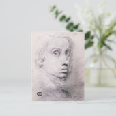 Carte Postale Edgar Degas : Etude pour l'Autoportrait (Debout devant)