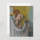 Carte Postale Edgar Degas | Femme avec serviette (Devant / Derrière)