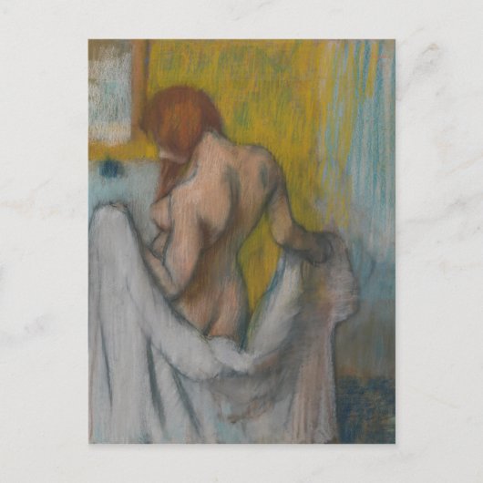 Carte Postale Edgar Degas | Femme avec serviette (Devant)
