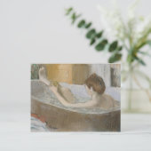 Carte Postale Edgar Degas | Femme dans son bain, éponge sa jambe (Debout devant)