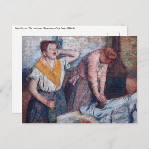 Carte Postale Edgar Degas - Femmes en repassage