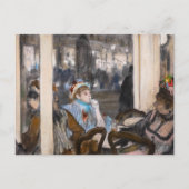 Carte Postale Edgar Degas - Femmes sur une terrasse de café le s (Devant)