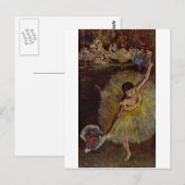 Carte Postale Edgar Degas - Fin de l'Arabesque 1877 (Devant / Derrière)