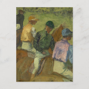 Carte Postale Edgar Degas   Four Jockeys