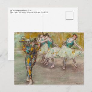 Carte Postale Edgar Degas - Harlequin Dance
