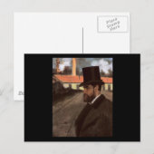 Carte Postale Edgar Degas Henri Rouart devant son usine (Devant / Derrière)