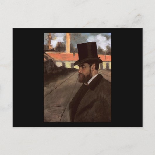 Carte Postale Edgar Degas Henri Rouart devant son usine (Devant)