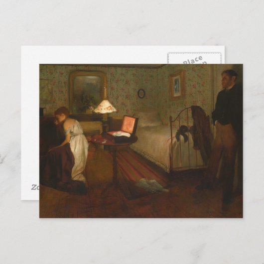 Carte Postale Edgar Degas - Intérieur (Devant / Derrière)