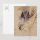 Carte Postale Edgar Degas | Jockey flexed forward standing (Devant / Derrière)