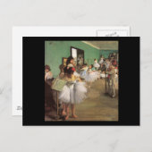 Carte Postale Edgar Degas La Classe Danse (Devant / Derrière)