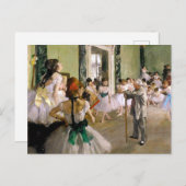 Carte Postale Edgar Degas La Classe Danse (Devant / Derrière)