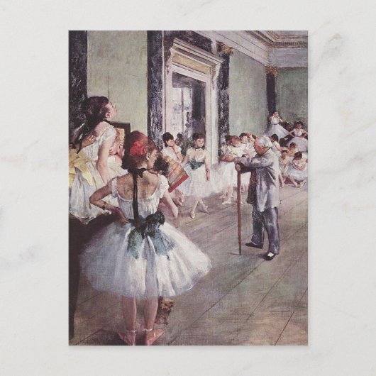 Carte Postale Edgar Degas La Classe Danse (Devant)