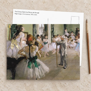 Carte Postale Edgar Degas - La classe de danse