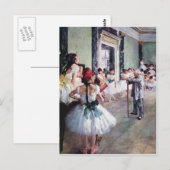 Carte Postale Edgar Degas - La classe de danse (Devant / Derrière)
