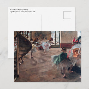 Carte Postale Edgar Degas - La Répétition