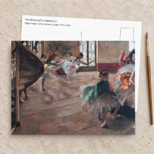 Carte Postale Edgar Degas - La Répétition