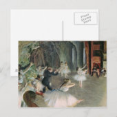 Carte Postale Edgar Degas | La répétition du ballet sur scène (Devant / Derrière)