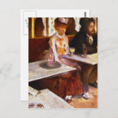 Carte Postale Edgar Degas - Les Buveurs d'absinthe (Devant / Derrière)