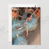 Carte Postale Edgar Degas - Les danseuses des Verts (Devant / Derrière)
